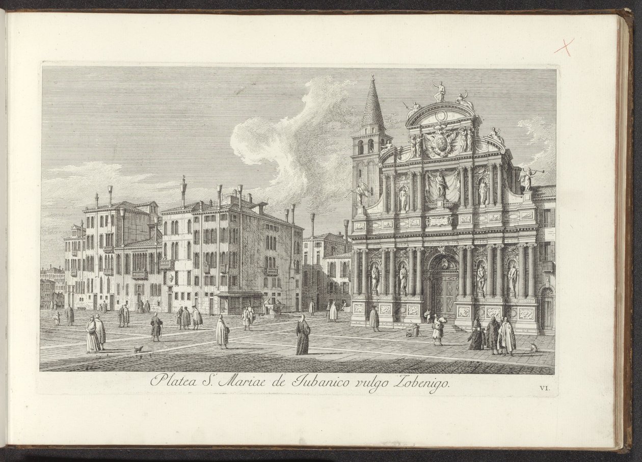 Vista di Campo Santa Maria Zobenigo a Venezia da Antonio Visentini