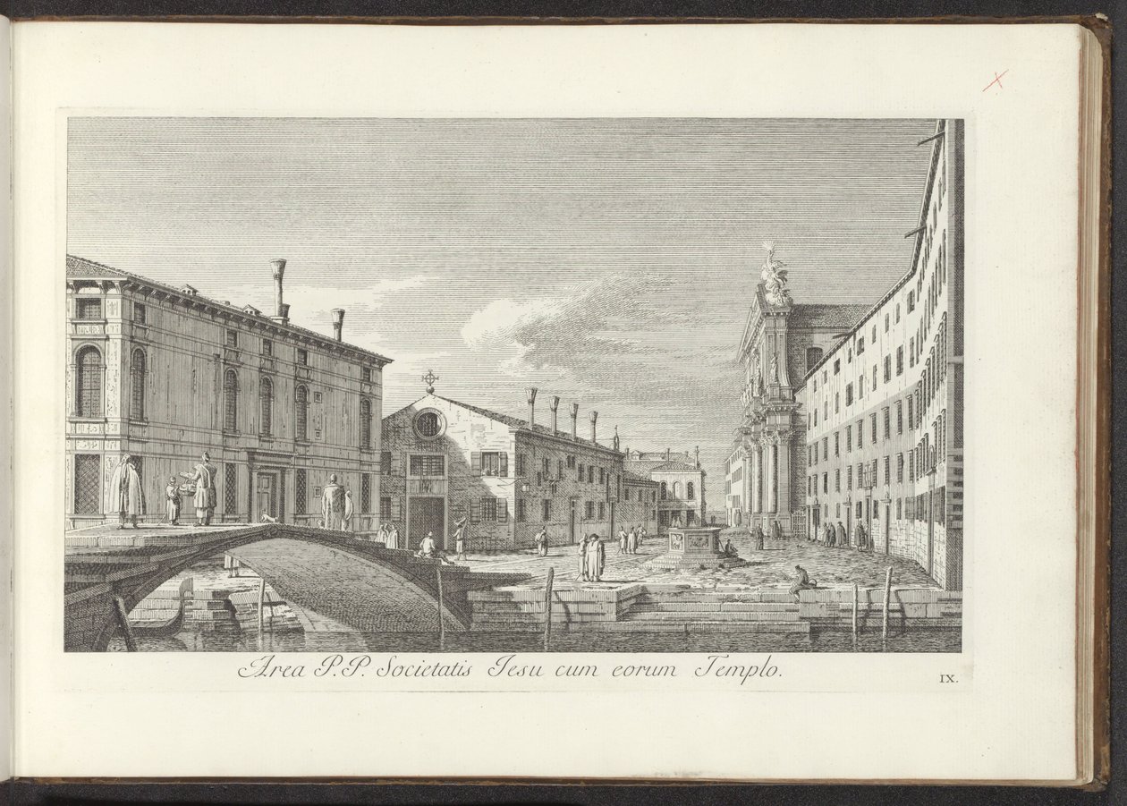 Veduta di Campo dei Gesuiti a Venezia da Antonio Visentini