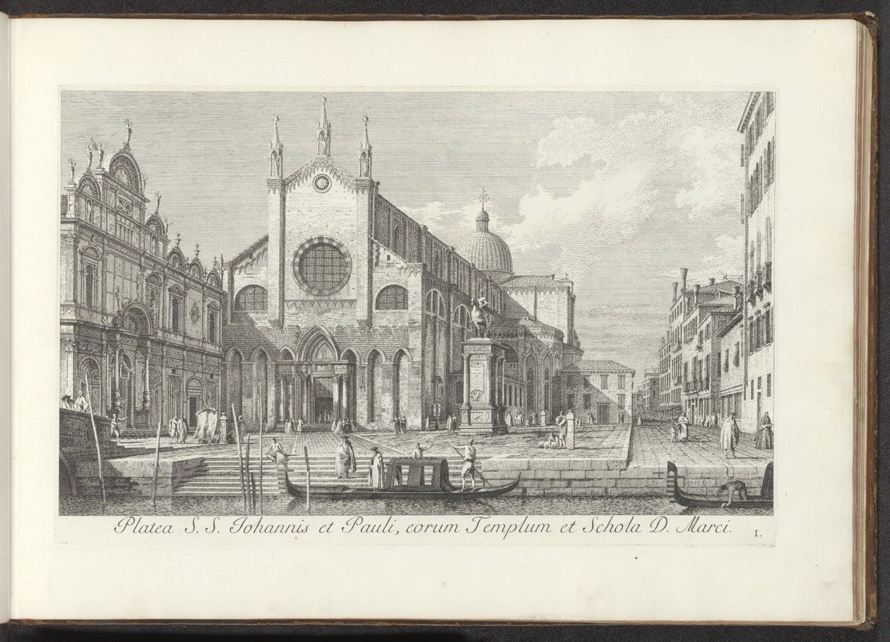 Vista della chiesa dei Santi Giovanni e Paolo a Venezia (serie: Vedute di edifici e piazze a Venezia) da Antonio Visentini