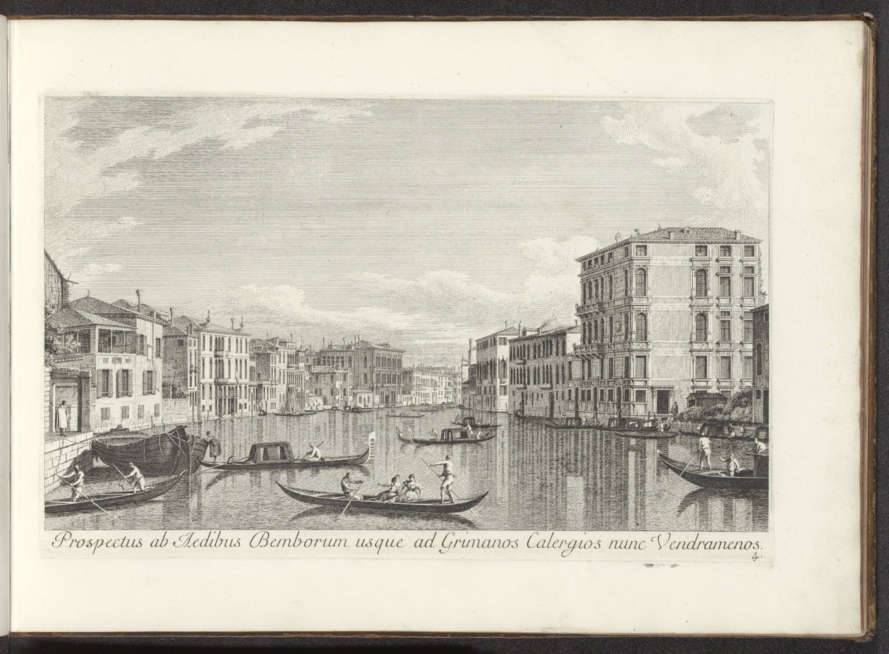 Veduta del Canal Grande, Palazzo Bembo e Palazzo Vendramin-Calergi a Venezia da Antonio Visentini