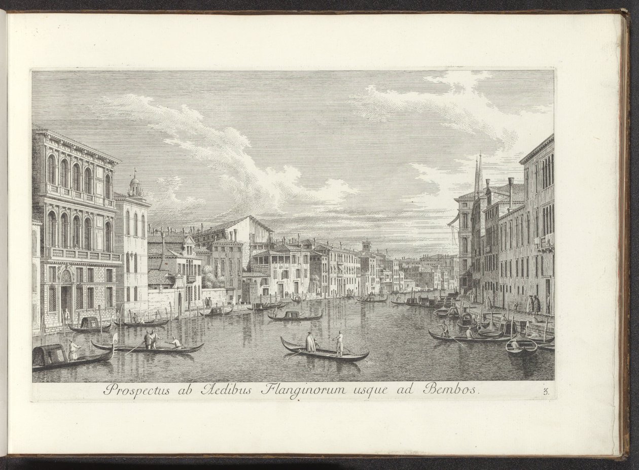 Veduta del Canal Grande e Palazzo Flangini, Venezia da Antonio Visentini