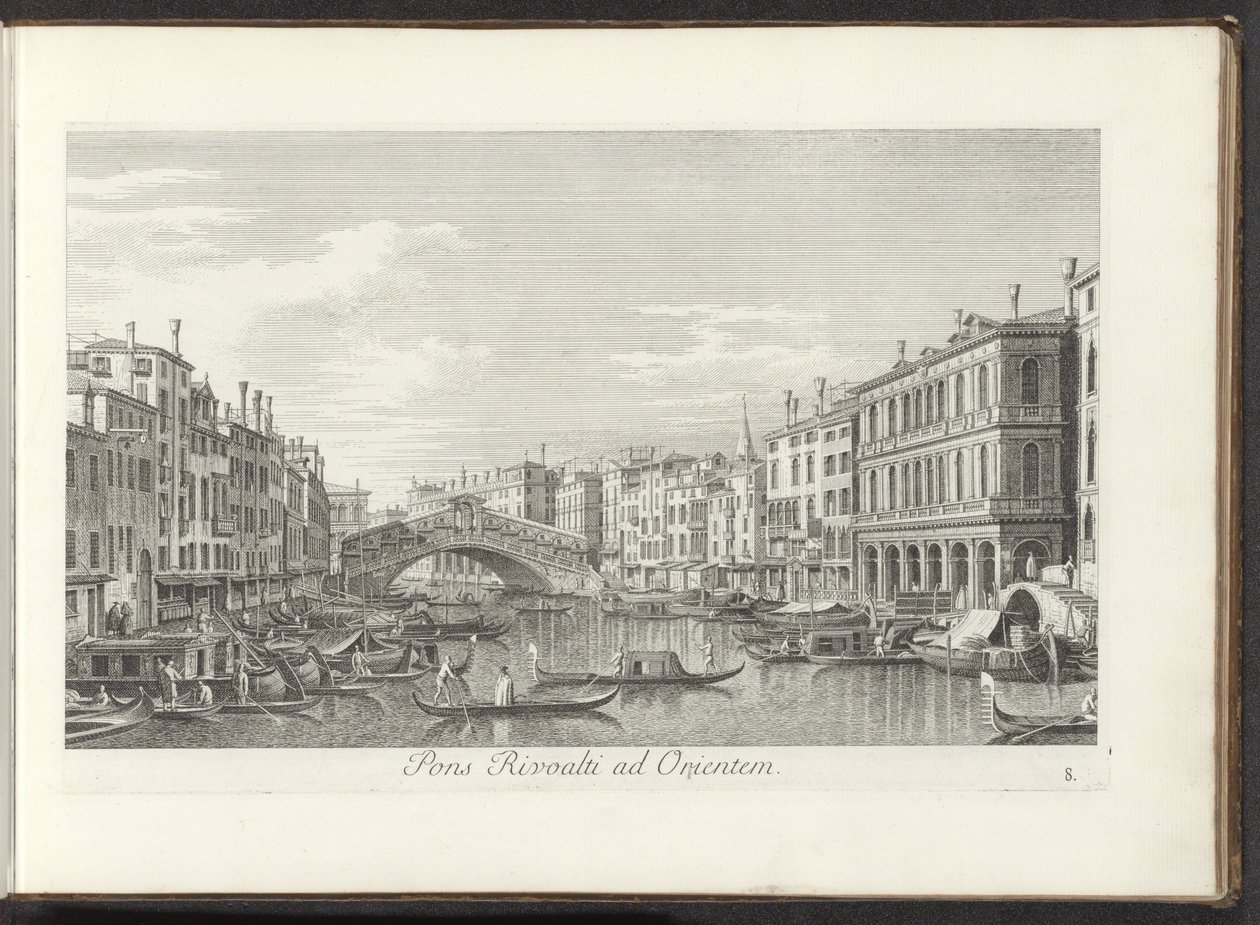 Veduta del Canal Grande e del Ponte di Rialto a Venezia da Antonio Visentini
