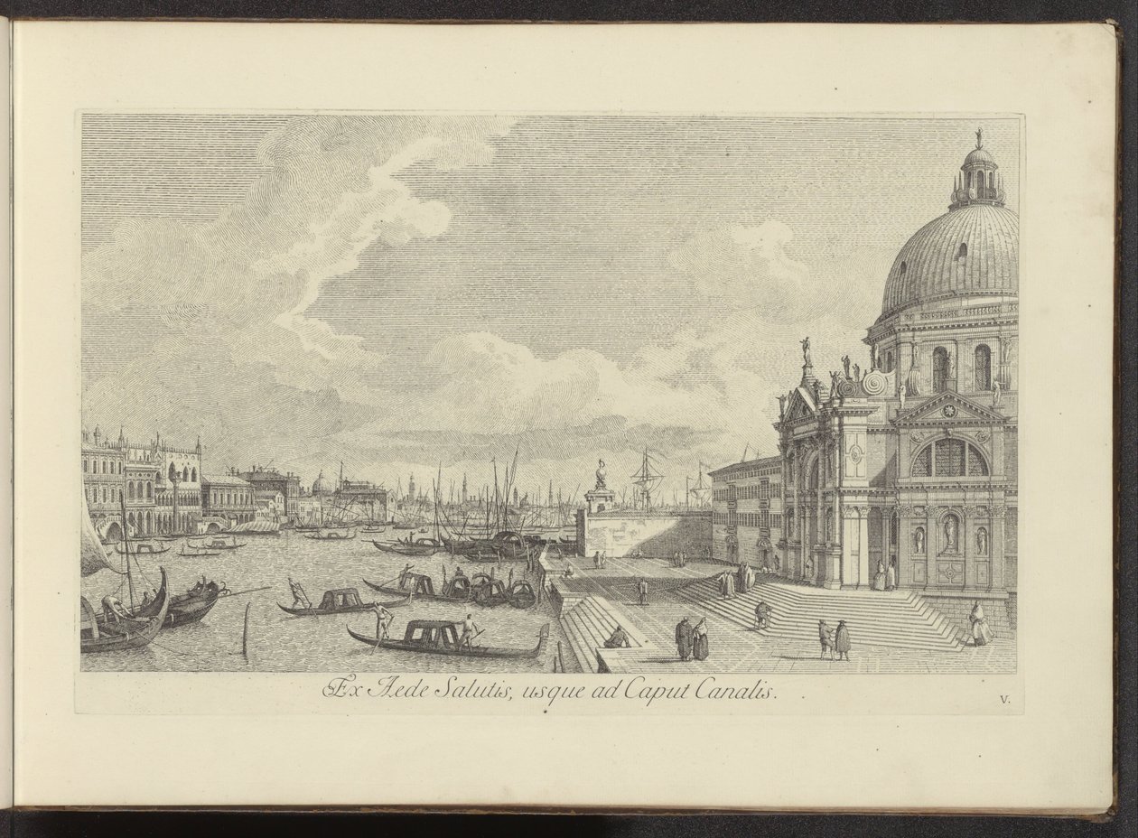 Vista del Canal Grande e della Santa Maria della Salute a Venezia da Antonio Visentini