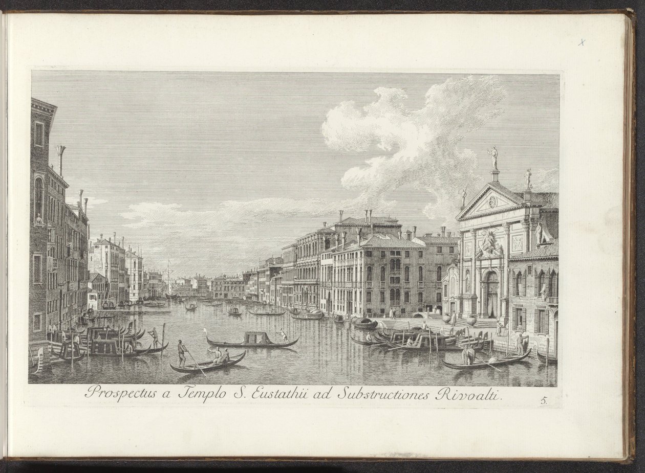 Vista del Canal Grande e della chiesa di San Stae a Venezia da Antonio Visentini
