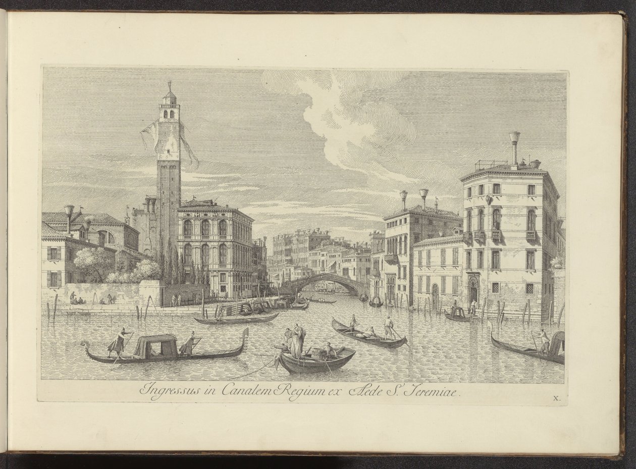 Veduta del Cannaregio e Palazzo Labia a Venezia da Antonio Visentini
