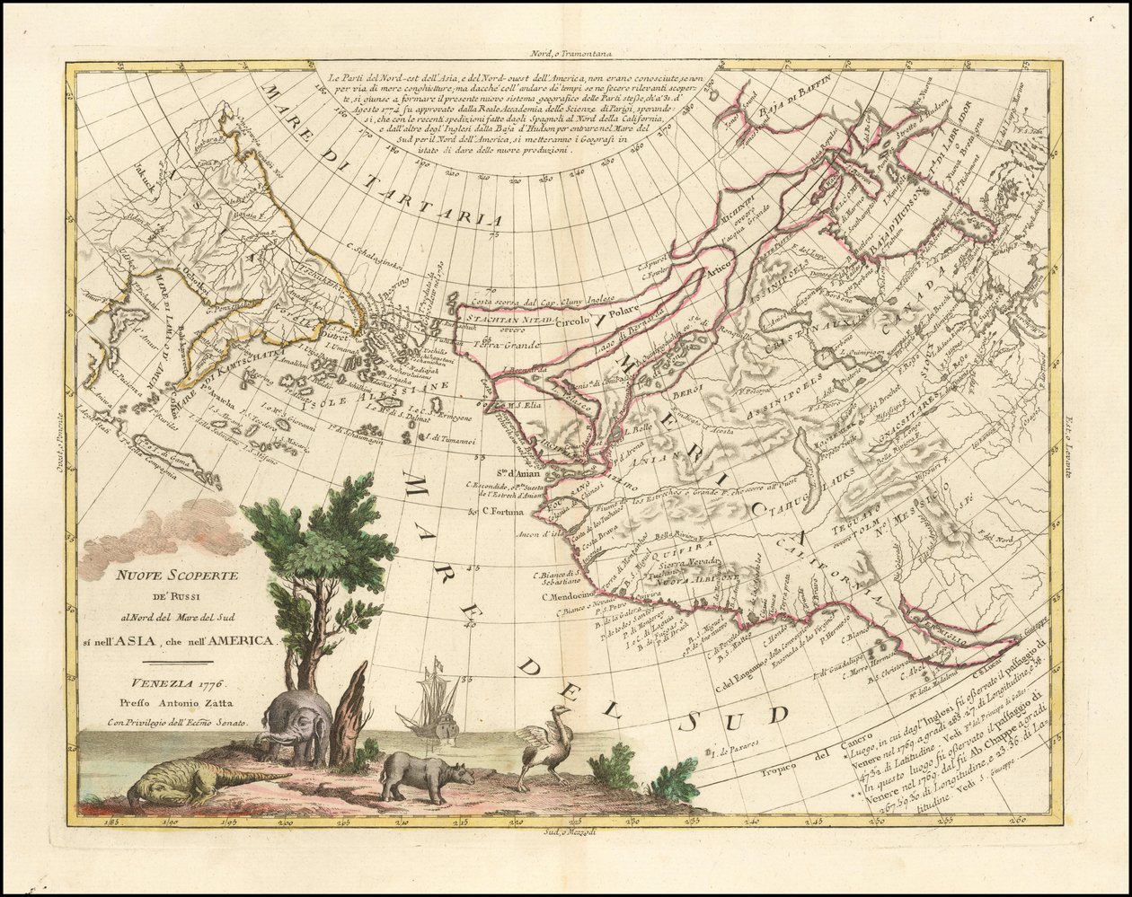 1776 map - Nuove Scoperte de