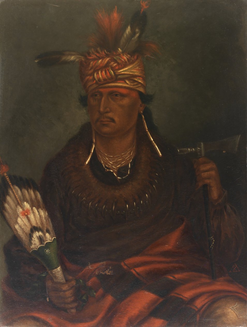 Chetan-woa-kutoa-mang Il falco che caccia camminando, ca. 1887 da Antonio Zeno Shindler