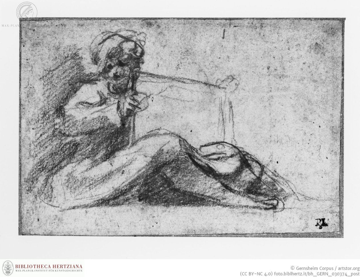 Correggio - Figura seduta con libro, obj08025393 da Antonio da Correggio