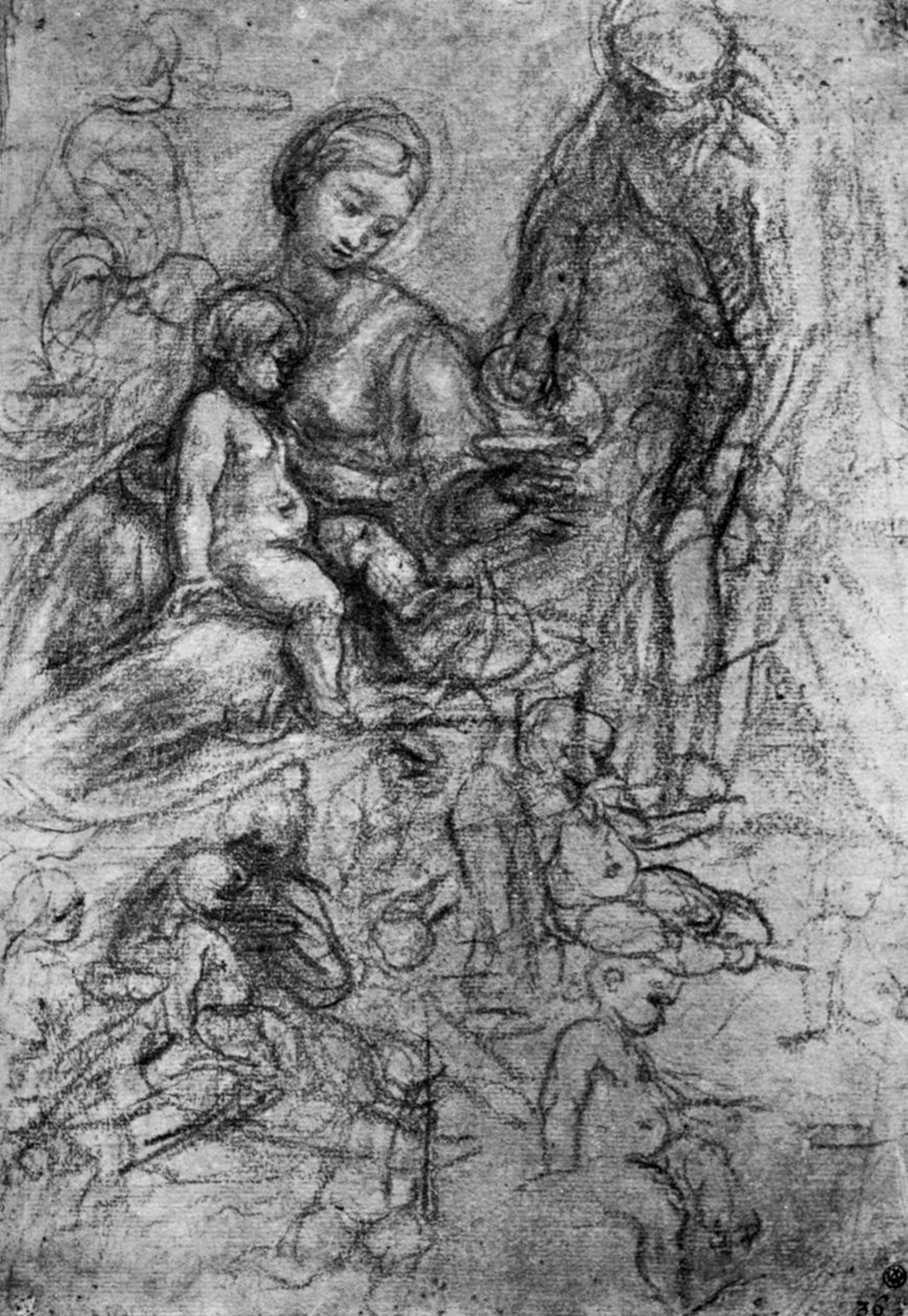 Bozzetti per una Sacra Famiglia, di Allegri Da Correggio da Antonio da Correggio