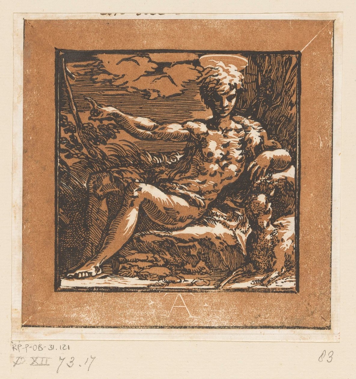 Giovanni Battista nel deserto da Antonio da Trento