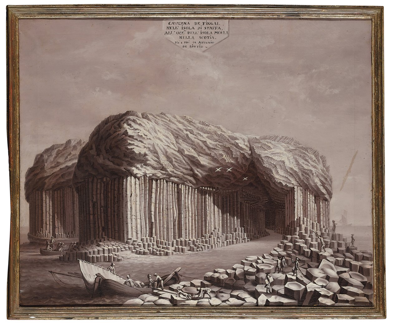 La grotta di Fingal, Scozia da Antonio de Bittio