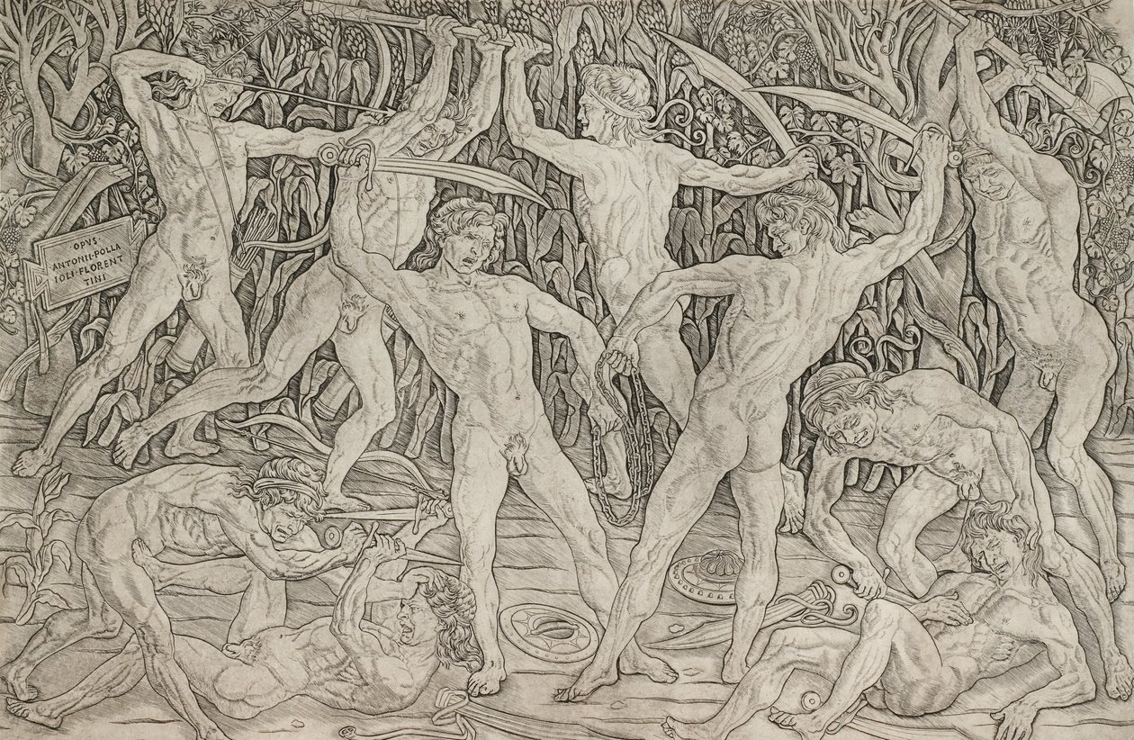 Battaglia dei Nudi da Antonio del Pollaiolo