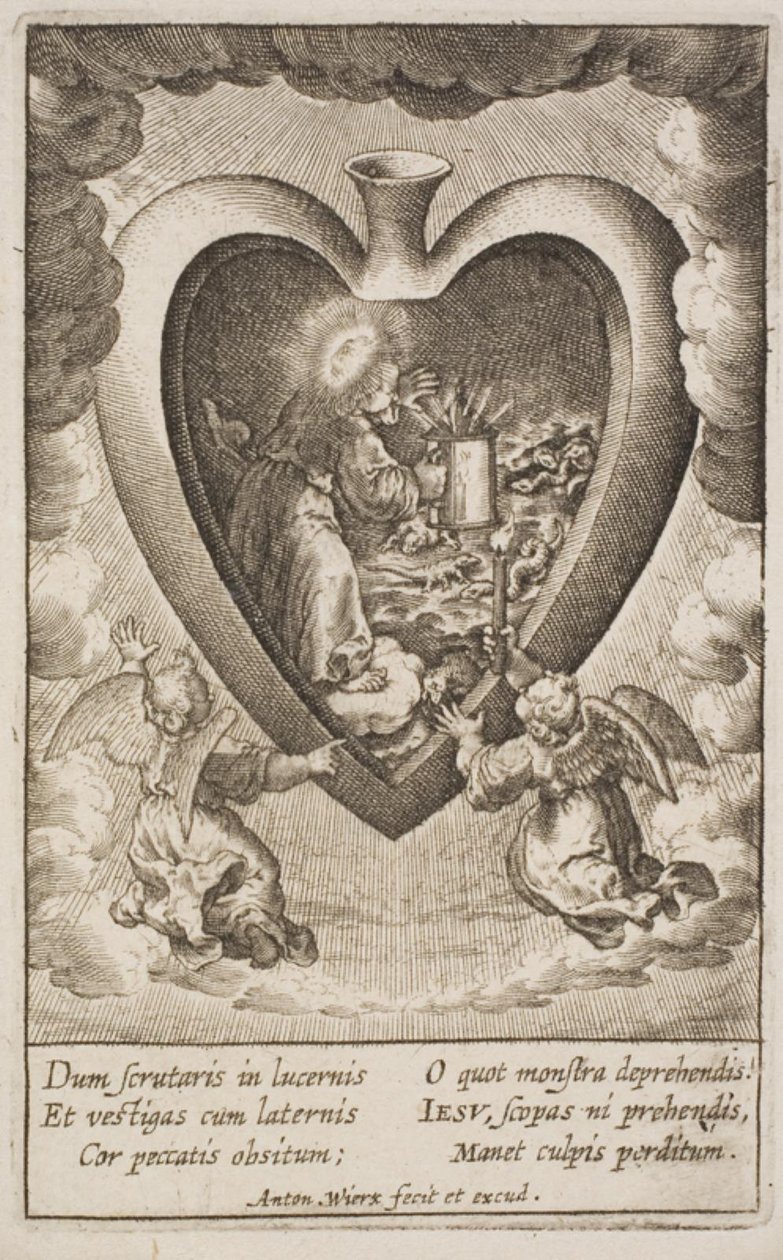 Cor Jesu amanti sacrum da Antonius Wierix