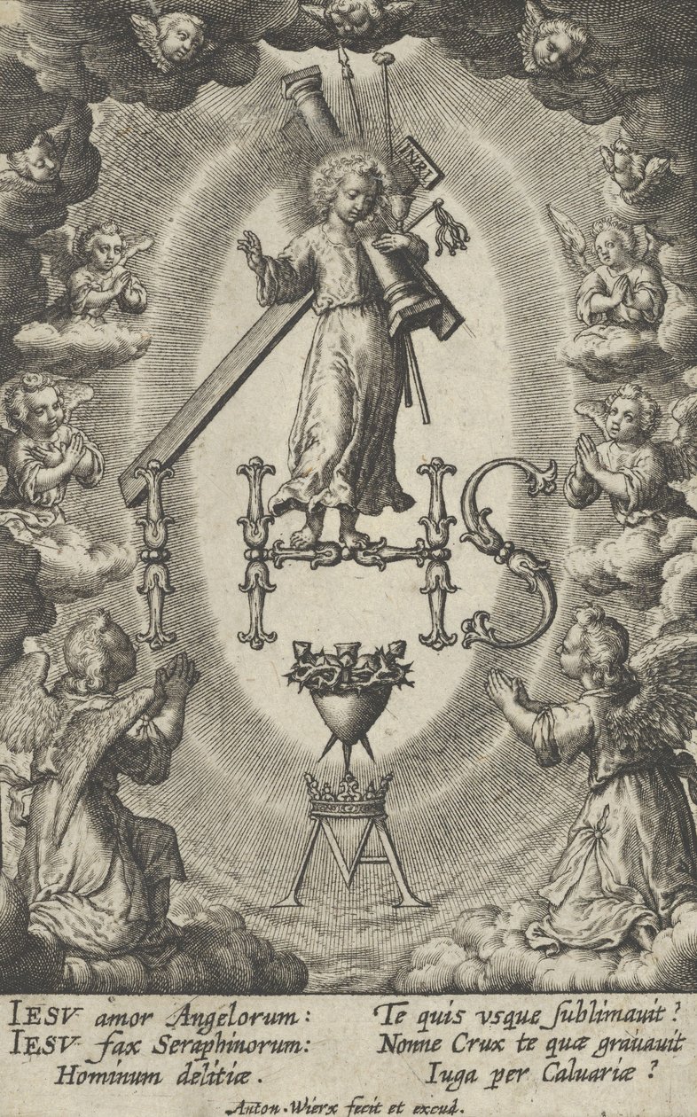 Monogramma sacro da Antonius Wierix