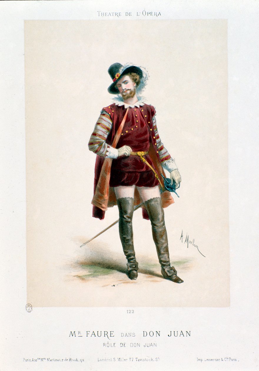 Il cantante Jean-Baptiste Faure (1830-1914) interpreta Don Giovanni nell