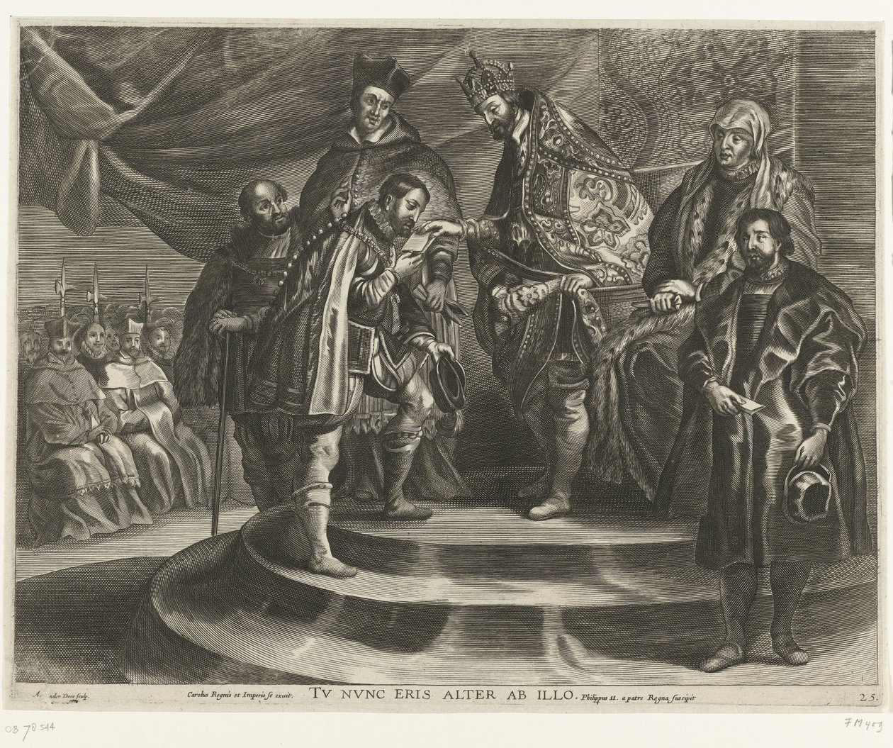 Abdicazione di Carlo V; ingresso di Ferdinando a Gand nel 1635 da Antony van der Does