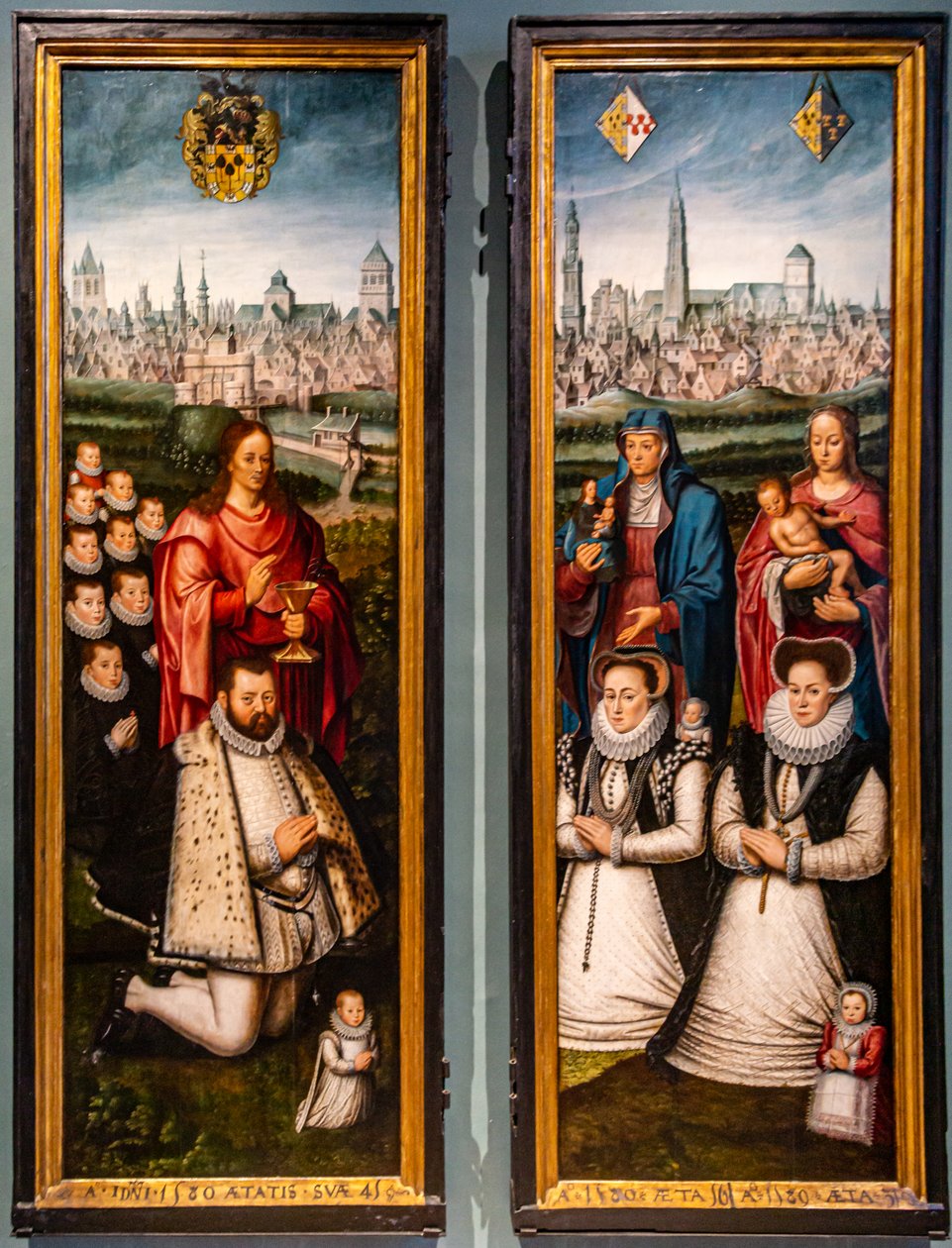 Ritratti di Juan II Pardo e delle sue mogli Anna Ingenieulandt e Maria Anchemann da Antoon Claeissens