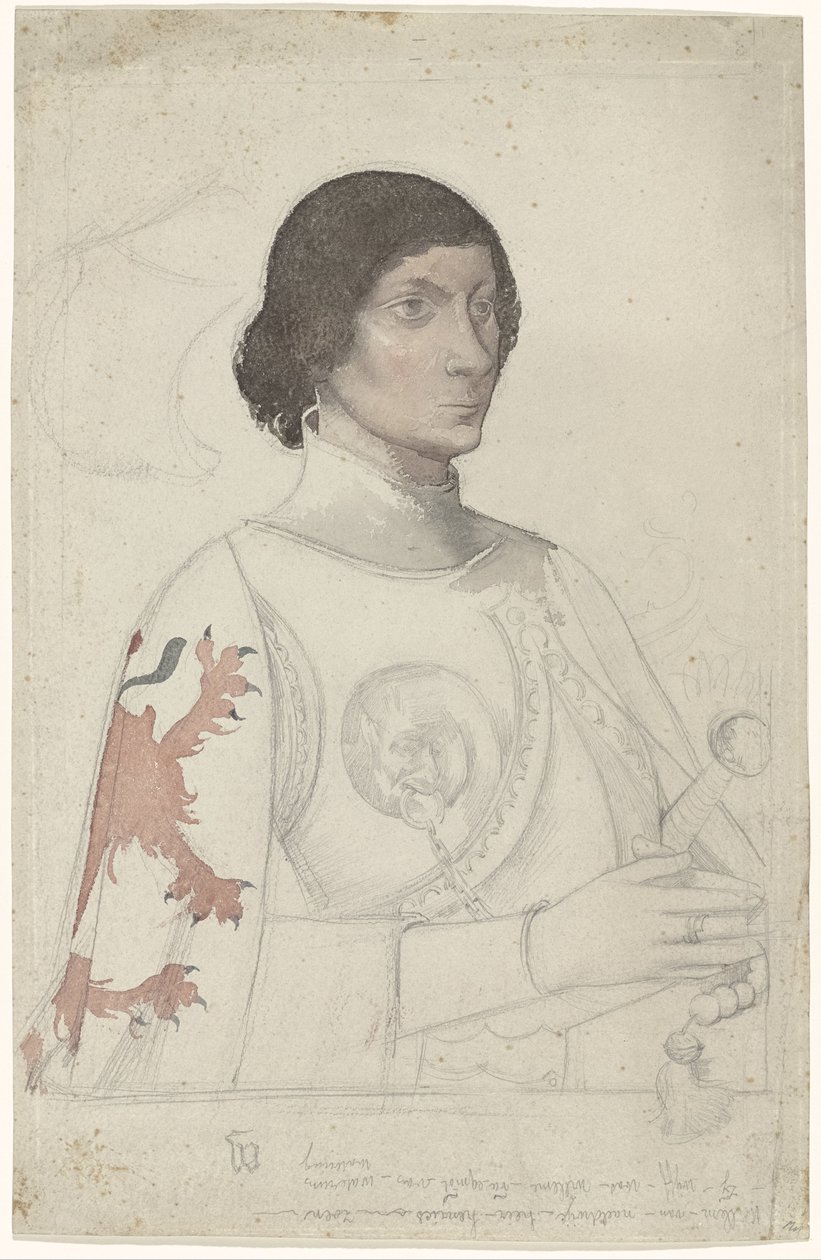Studio per il ritratto di un signore di Naaldwijk da Antoon Derkinderen