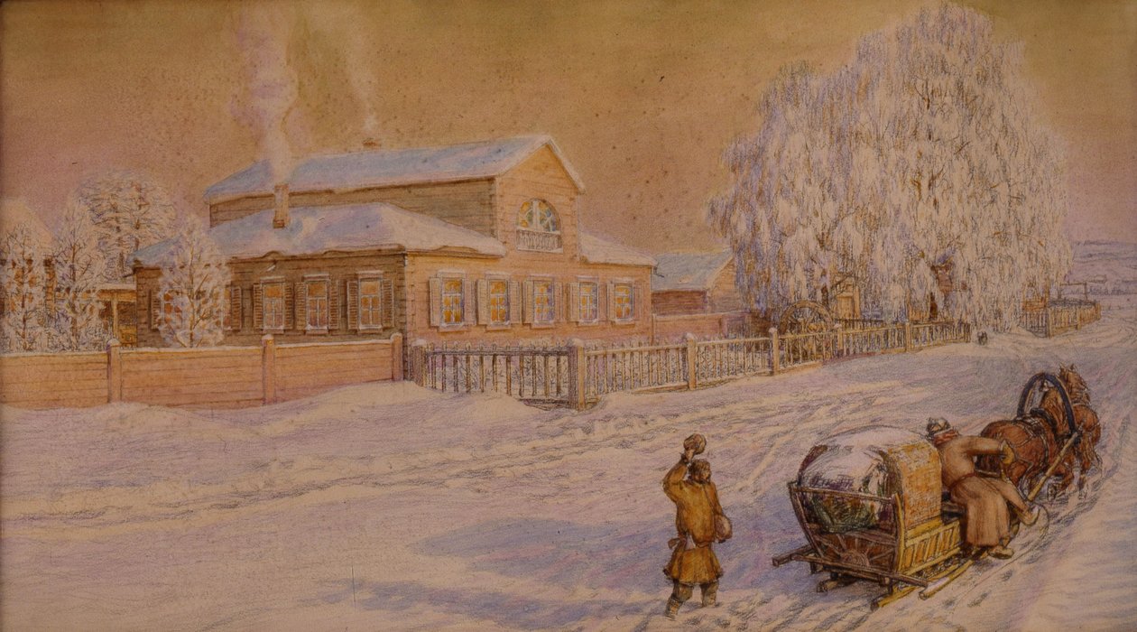 La nostra casa a Ryabovo da Apollinari Mikhailovich Vasnetsov