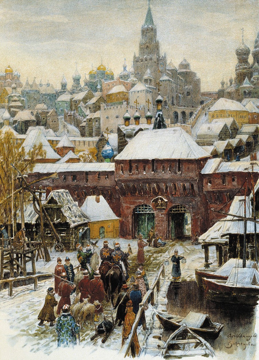 Mosca nel XVII secolo da Appolinari Mikhaylovich Vasnetsov