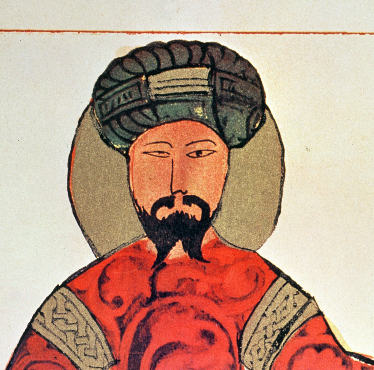Ritratto di Saladino (1138-93) (dettaglio) da Arabic School
