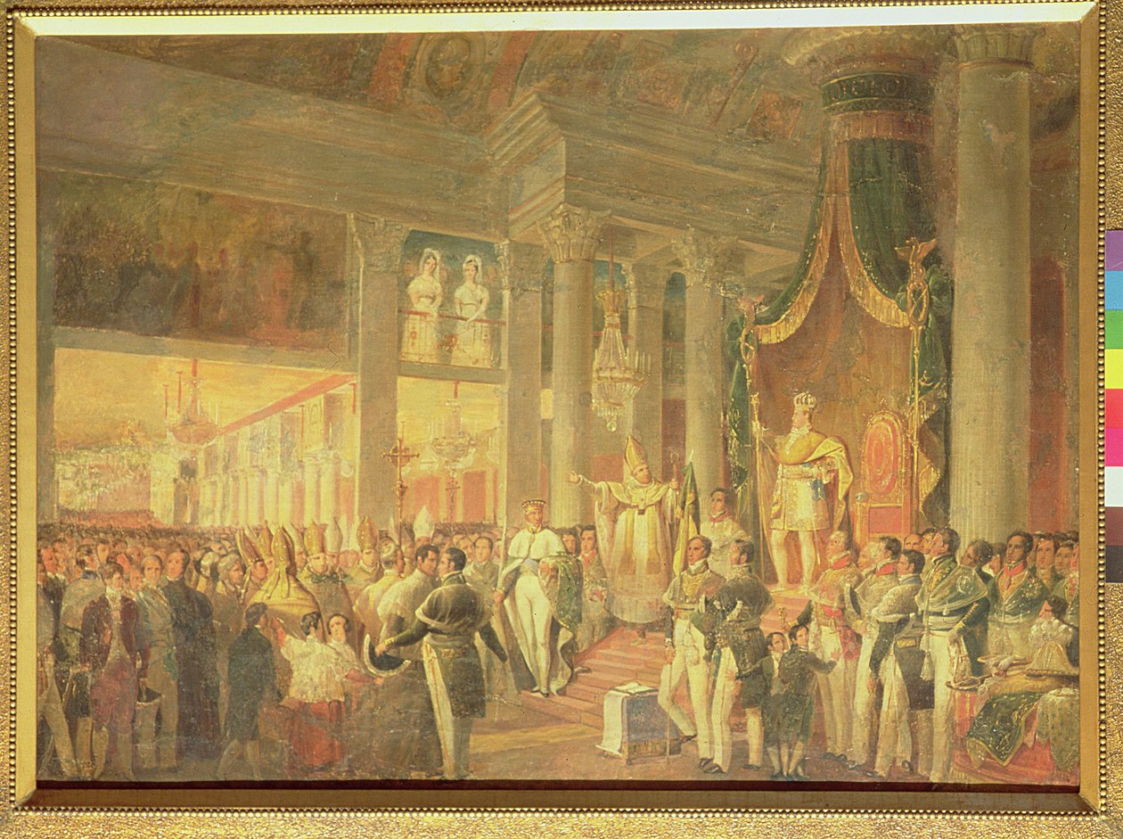 Incoronazione di Dom Pedro II (1825-91) da Araujo Porto Alegre