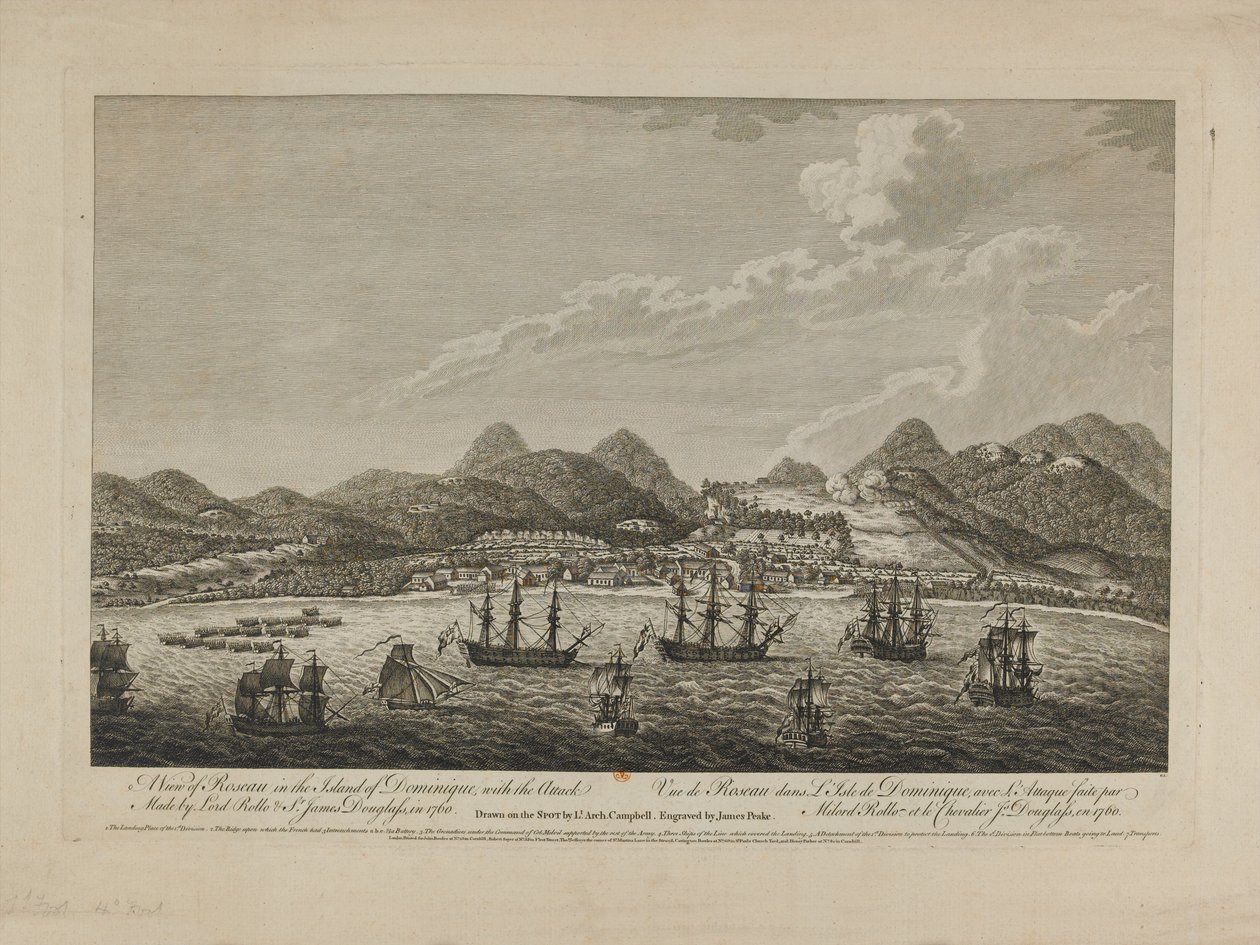 Vista di Roseau nell