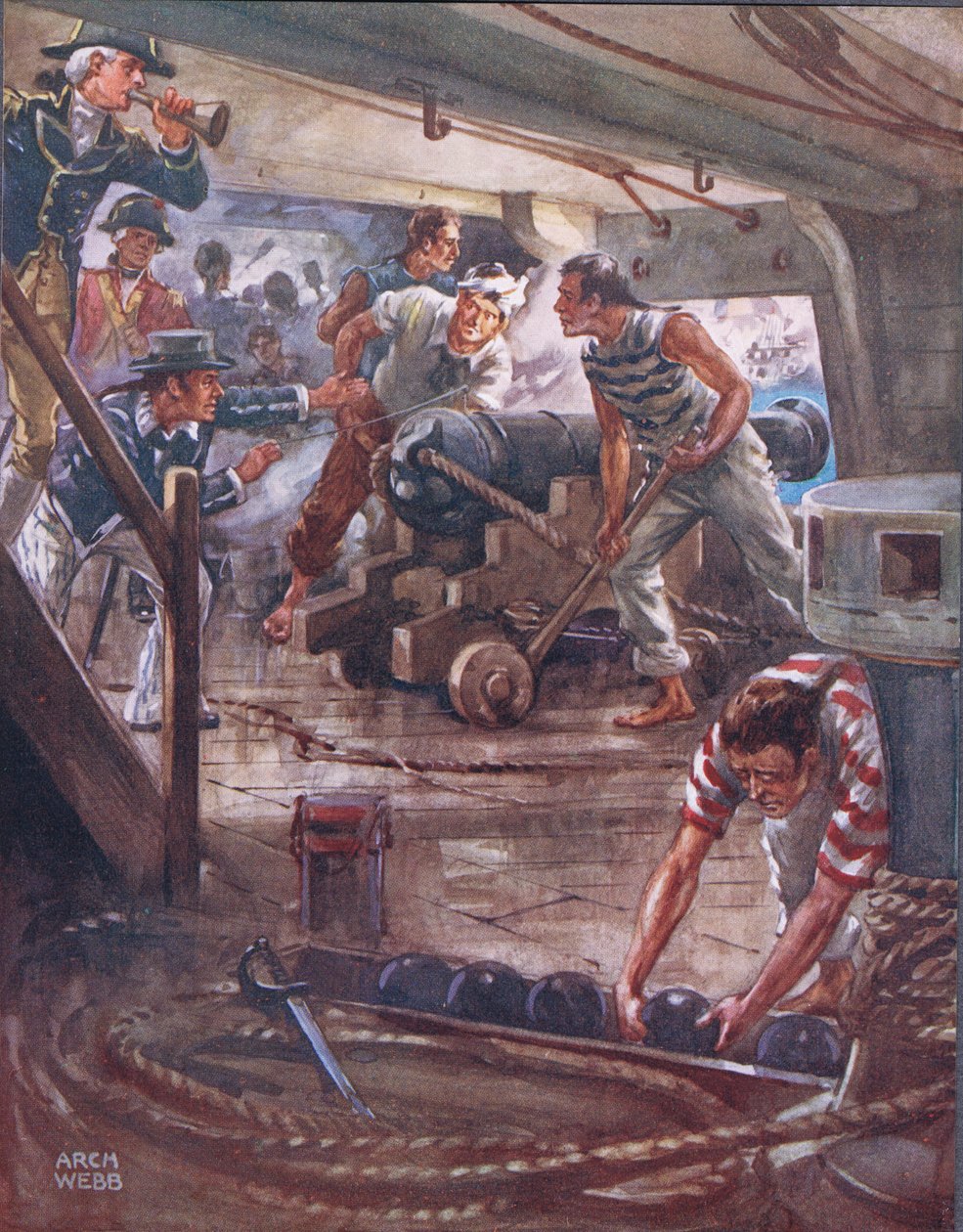 Ogni cannone dalle sue labbra adamantine, illustrazione da 
