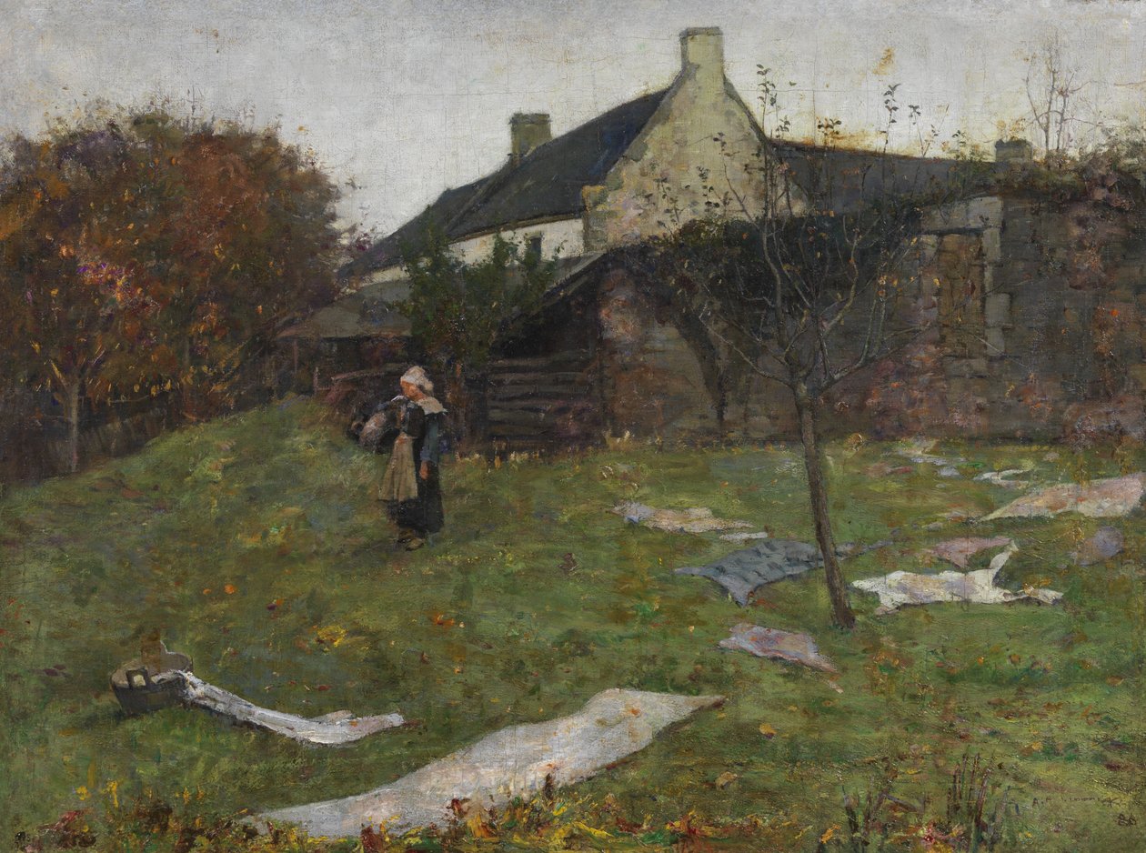 Retro dello studio di Gauguin da Archibald Standish Hartrick