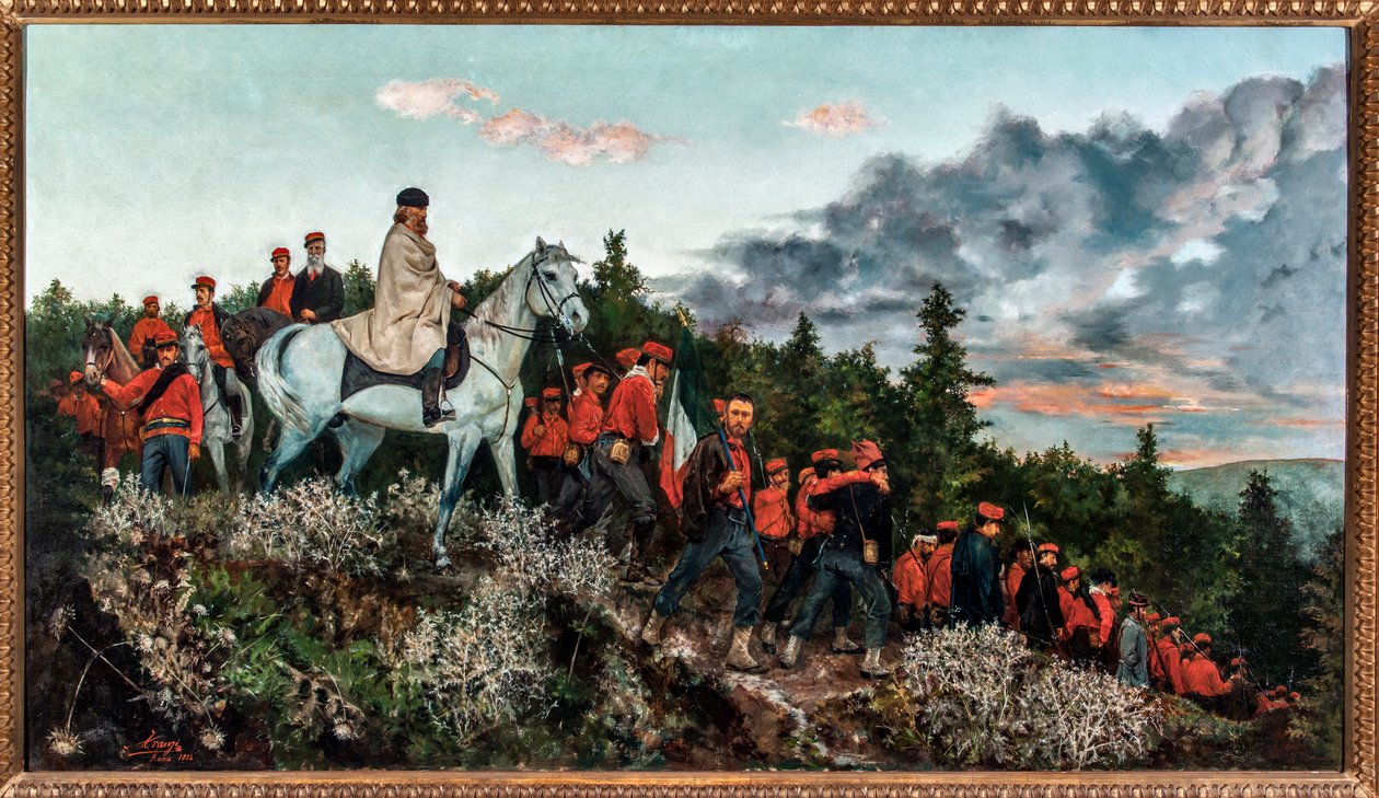 La battaglia di Mentana combattuta il 3 novembre 1867 da Archimede Tranzi