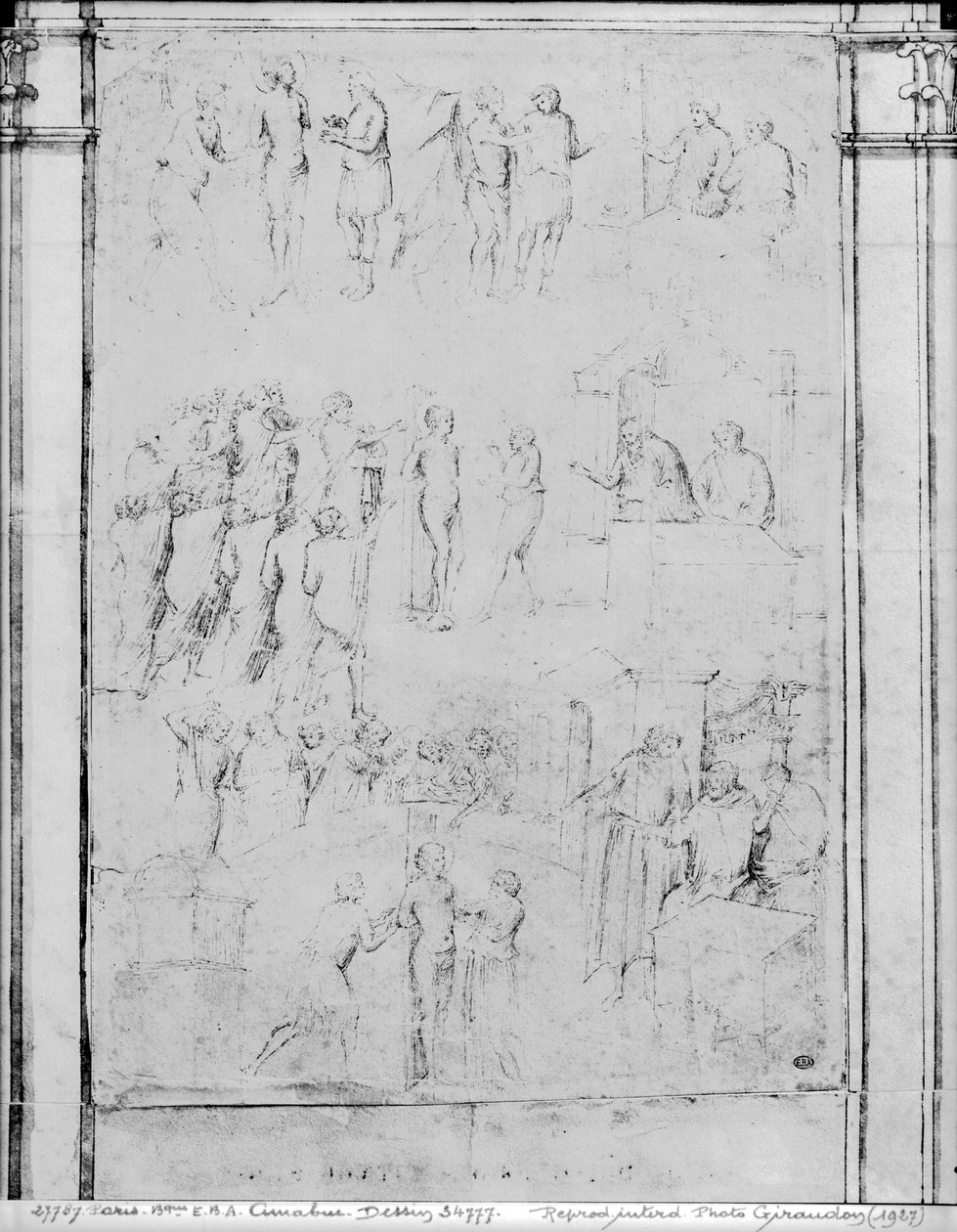 Scene dalla vita di un santo (dettaglio) da Aretino Luca Spinello or Spinelli