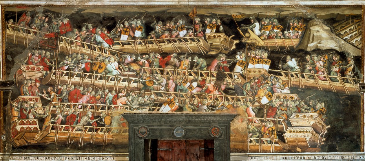 Battaglia navale a Punta Salvatore da Aretino Luca Spinello or Spinelli