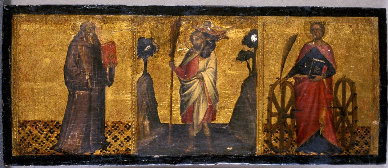San Benedetto, San Cristoforo e Santa Caterina da Aretino Luca Spinello or Spinelli