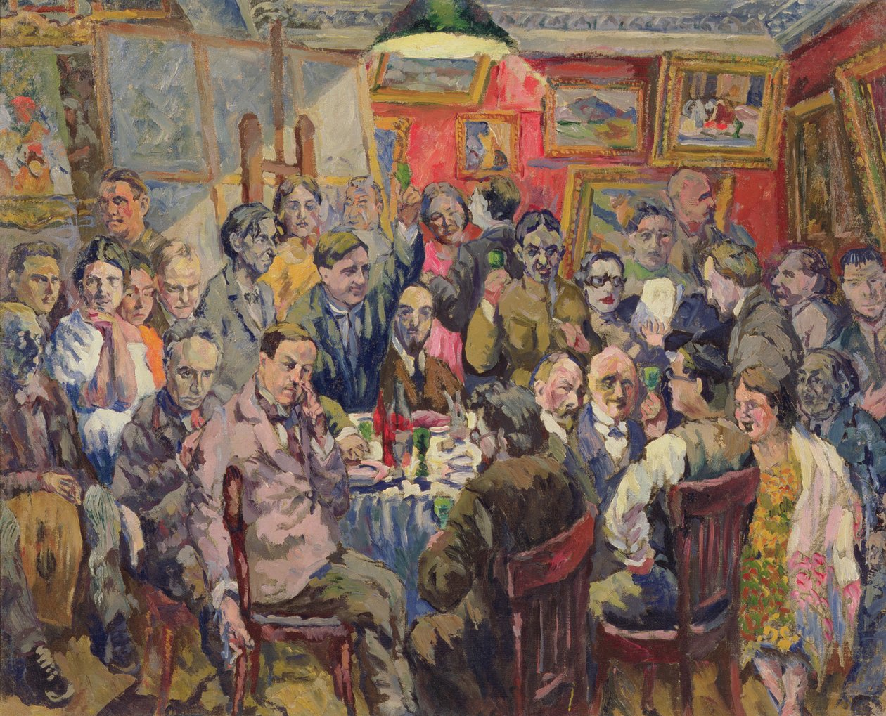 Artisti di Mosca, 1927 da Aristarkh Vasilievic Lentulov