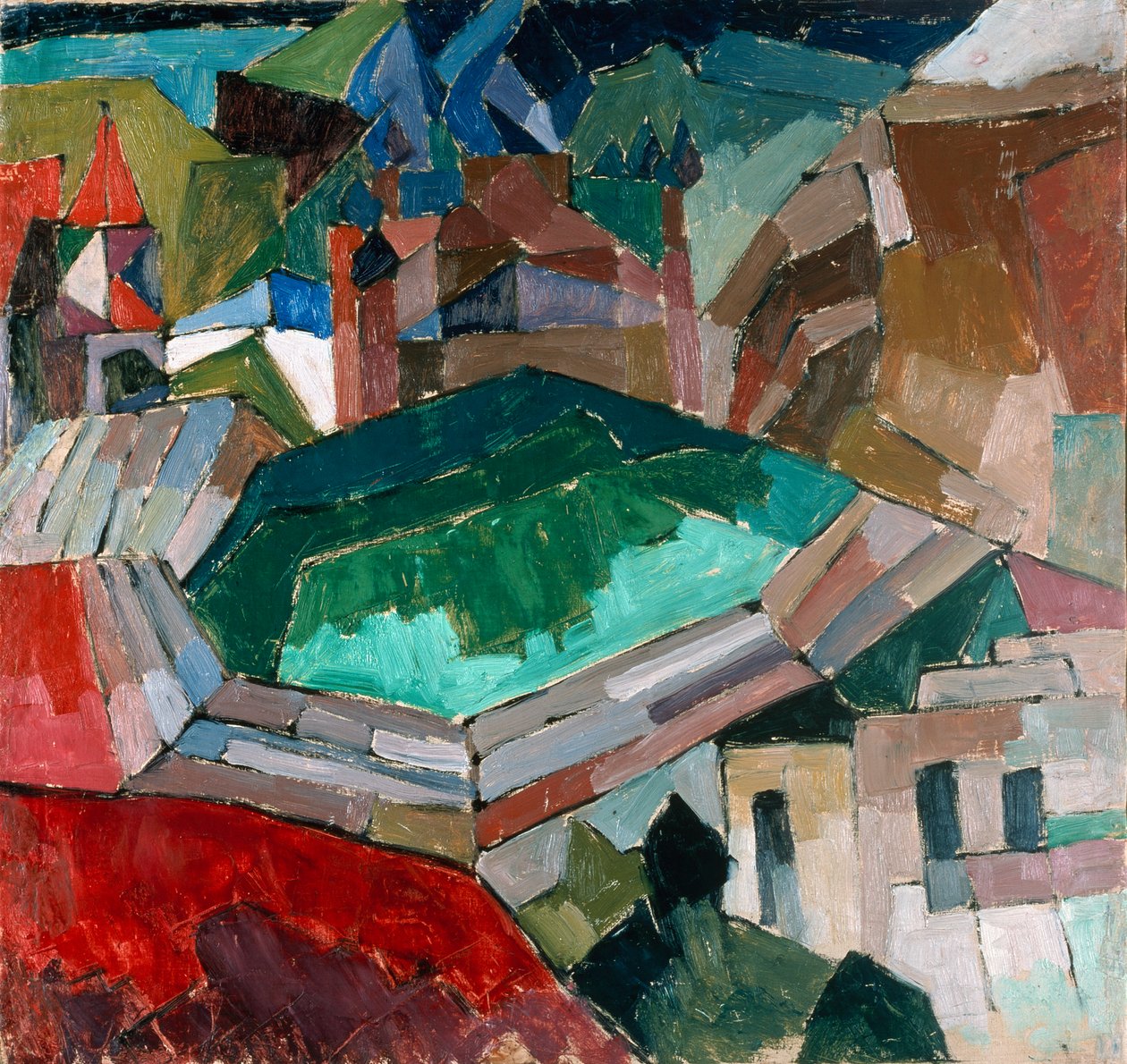 Città nel sud della Russia, c.1914-16 da Aristarkh Vasilievic Lentulov