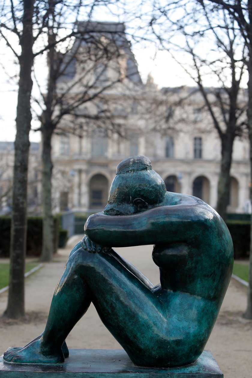 Giardino delle Tuileries, Aristide Maillol, La notte, Parigi, Francia da Aristide Maillol