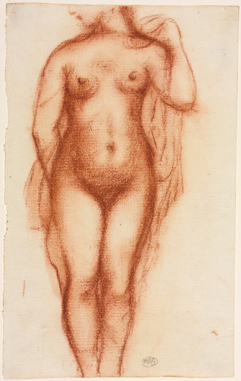 Nackte Frau stehend da Aristide Maillol
