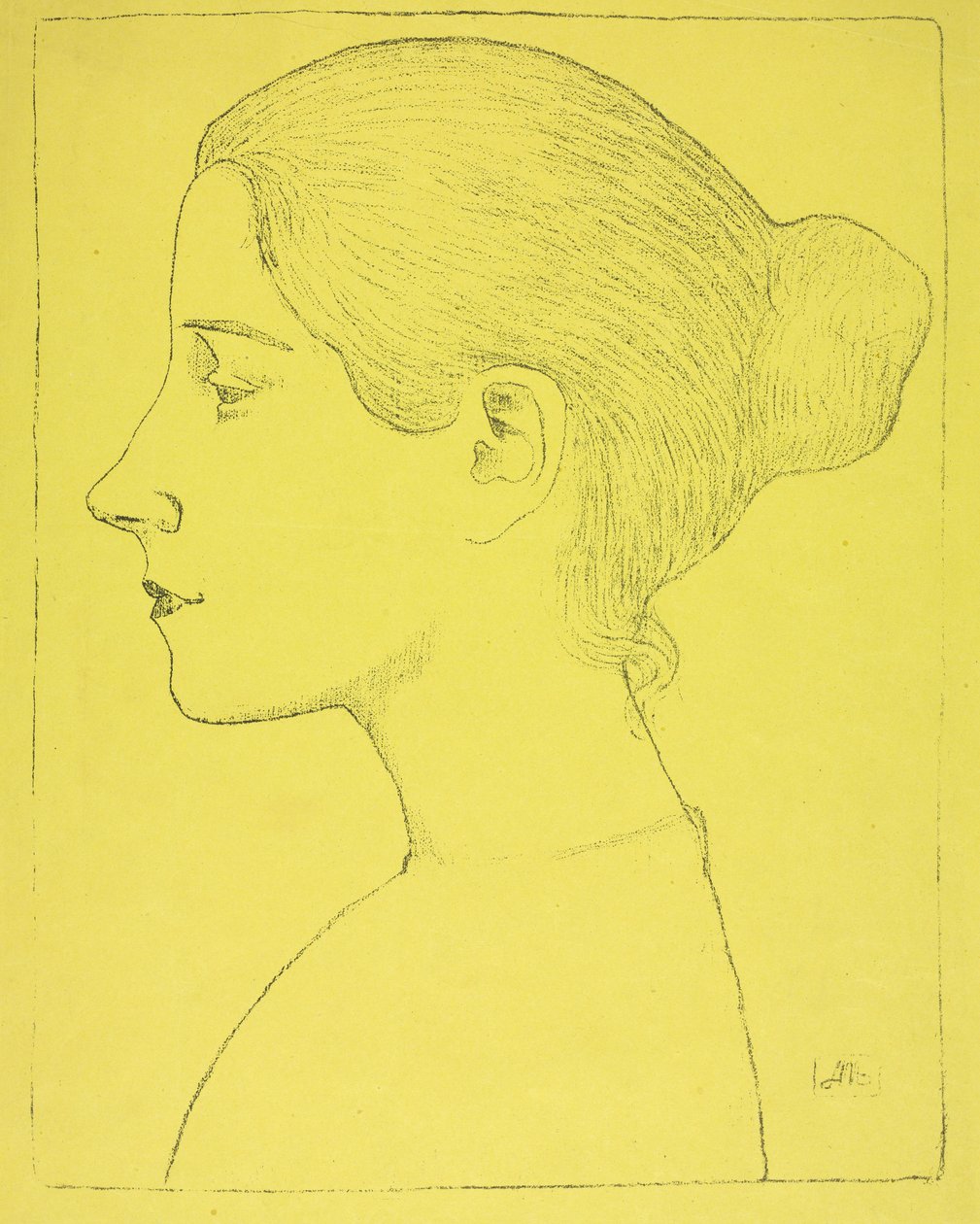 Porträt einer jungen Frau da Aristide Maillol