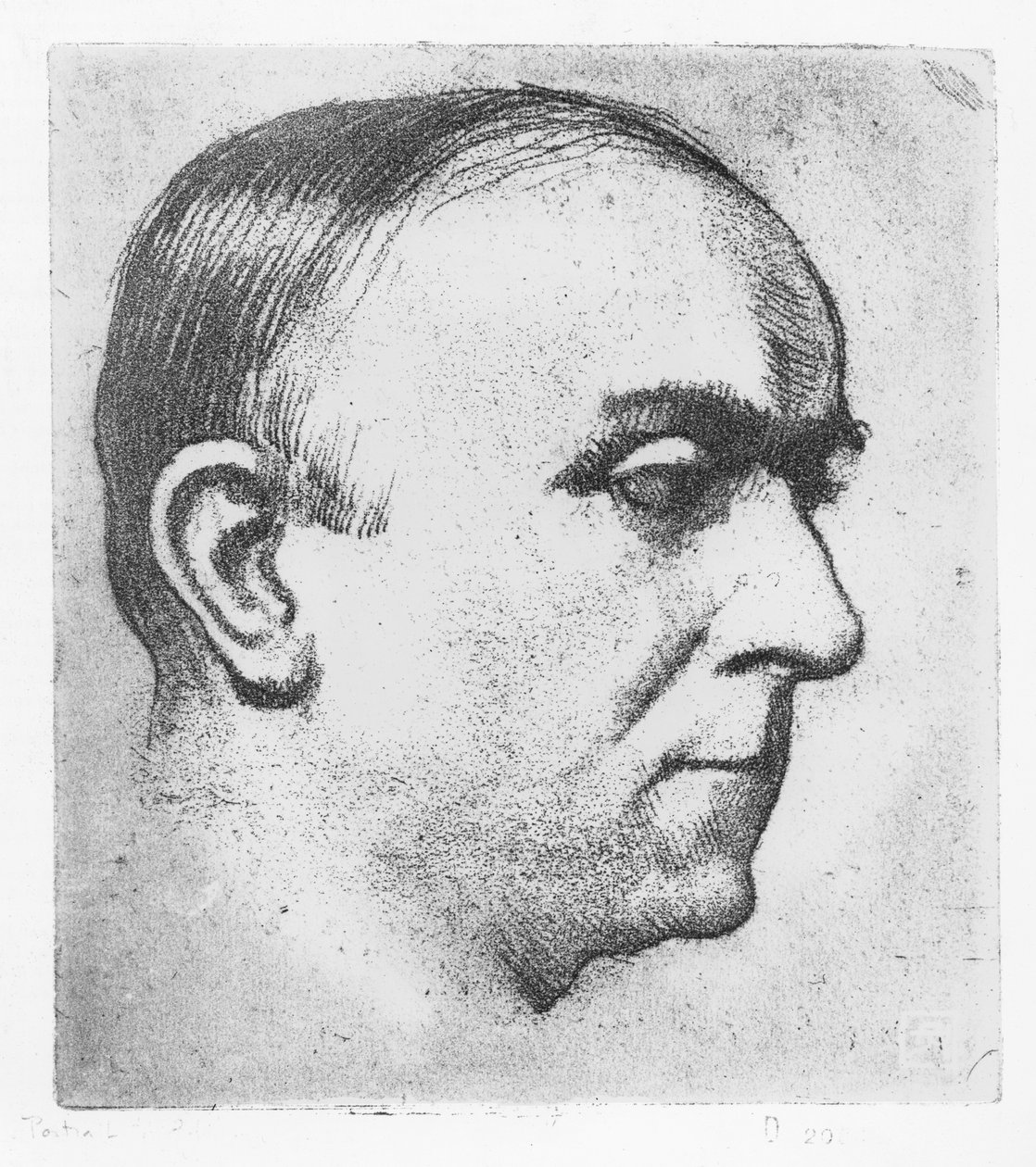 Ritratto di Edmond Glesener da Armand Rassenfosse