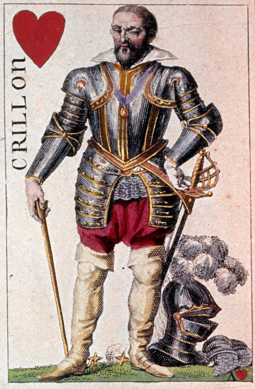 Rappresentazione di Louis de Balbes de Berton, cavaliere soprannominato il Coraggioso Crillon (dettaglio) da Armand Gustave Houbigant