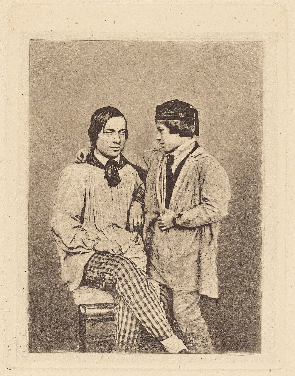 [Uomo e ragazzo] da Armand Hippolyte Louis Fizeau