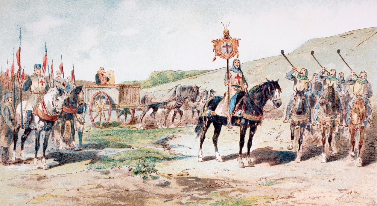 Crociati in marcia nell