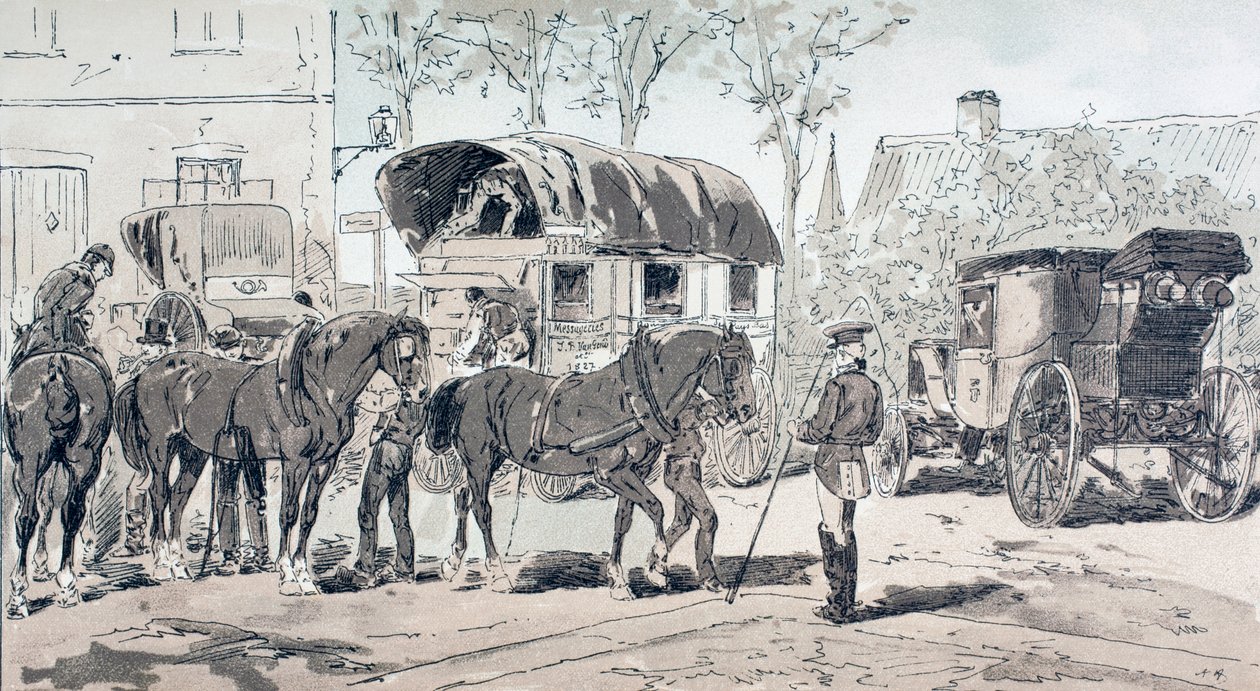 Tipi di carrozze usate nel XIX secolo da Armand Jean Heins
