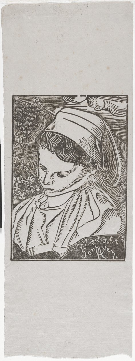 Bretonne de Pont-Aven (Donna bretone di Pont-Aven) c.1896 da Armand Séguin