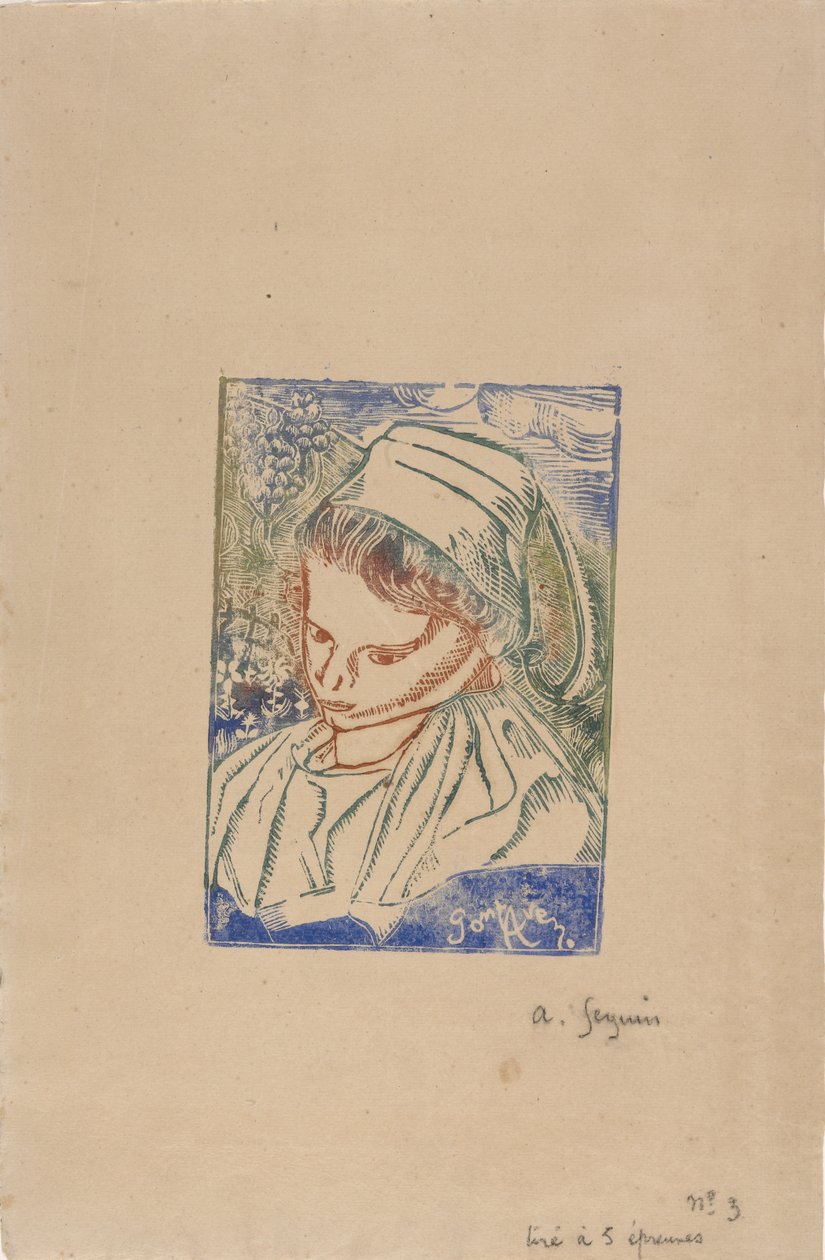 Bretonne de Pont-Aven (Donna bretone di Pont-Aven) c.1896 da Armand Séguin