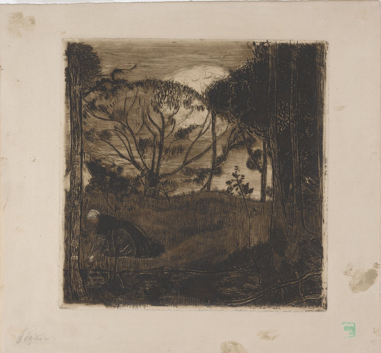 Le Soir (La sera) o La Glaneuse (La spigolatrice) 1893 da Armand Séguin