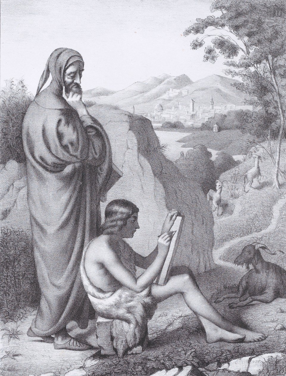 Giotto e Cimabue, da L