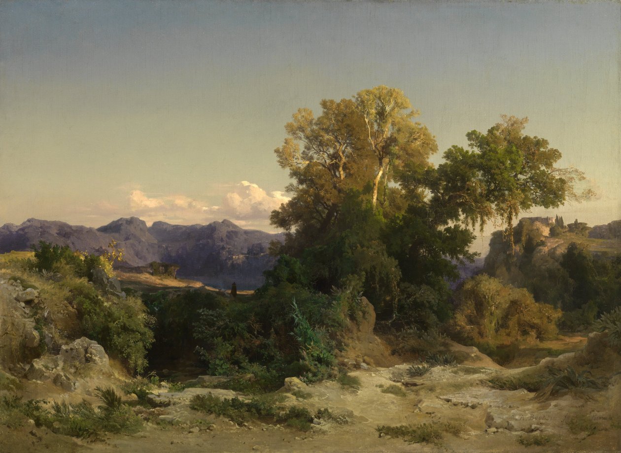 Paesaggio nella campagna romana da Arnold Böcklin