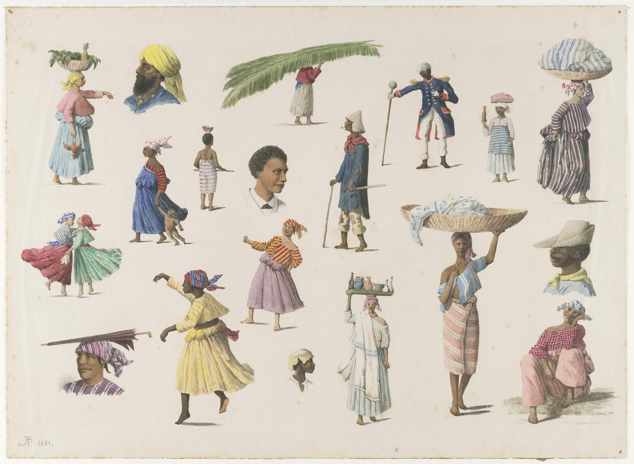 Vari tipi di surinamesi da Arnold Borret