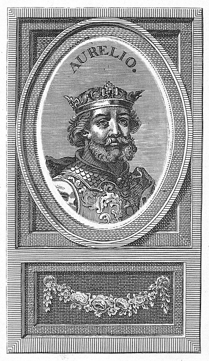 Aurelio, re delle Asturie da Arnold van Westerhout
